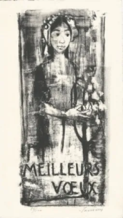 リトグラフ Jansem - Carte de voeux