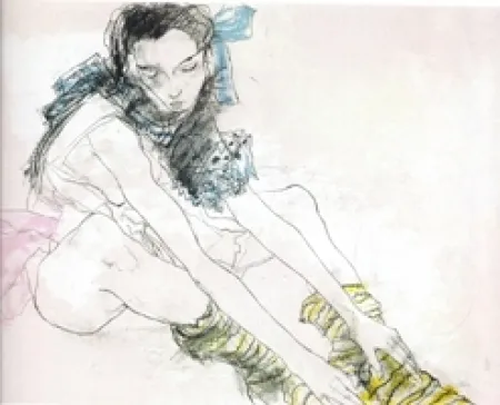 リトグラフ Jansem - Le ruban bleu