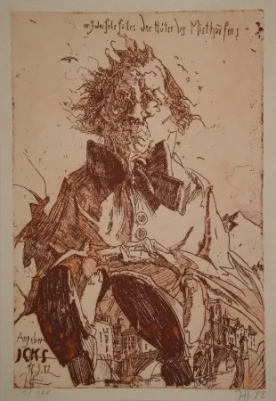 挿絵入り本 Janssen - Angeber Icks. 1ne Quijoterie (Eine Quijoterie). 