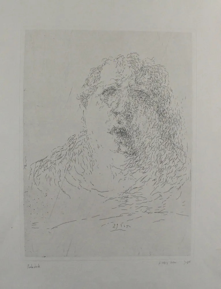 彫版 Janssen - Selbst am 29.3.1965