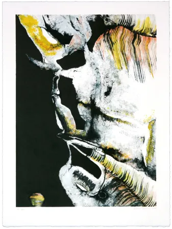 リトグラフ Jarrosson - Naissance de fossiles