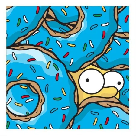 シルクスクリーン Jerkface - Donut Mobile (Blue Raspberry)