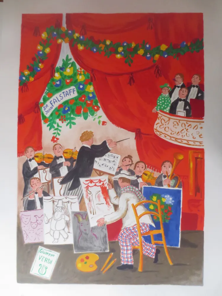 リトグラフ Jirlow - FALSTAFF