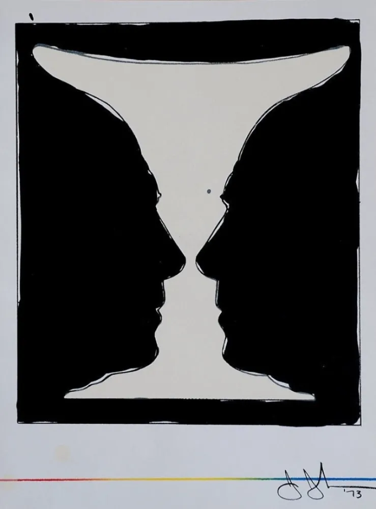 リトグラフ Johns - Cup two Picasso