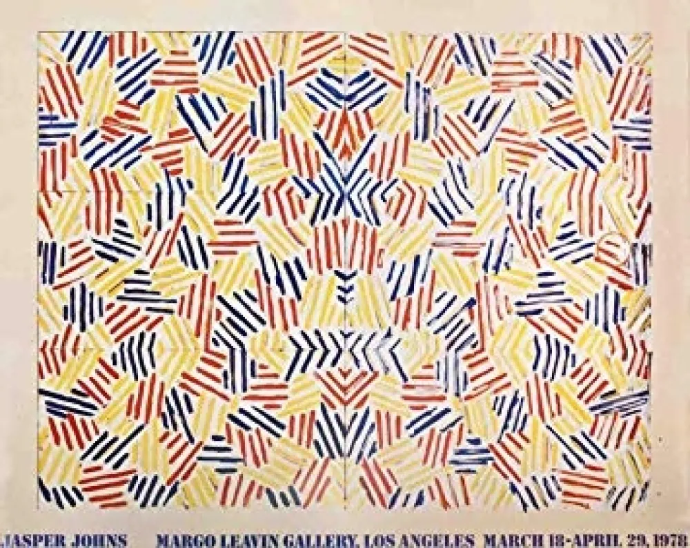 リトグラフ Johns - Exposition Margo Learin Gallery, Los Angeles , 1978