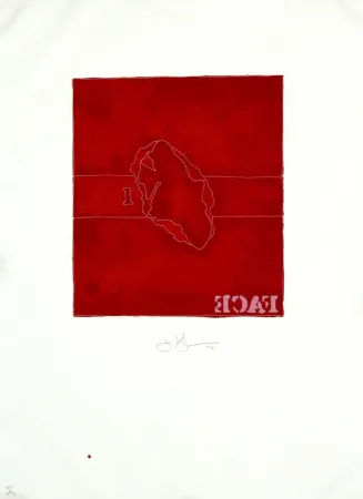 リトグラフ Johns - Face