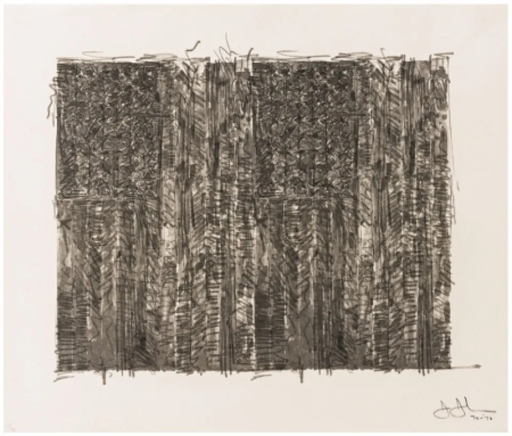 シルクスクリーン Johns - Two Flags