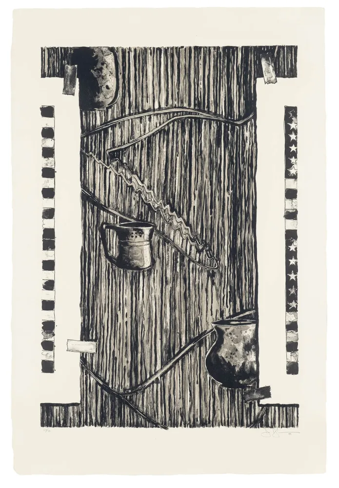 リトグラフ Johns - Ventriloquist