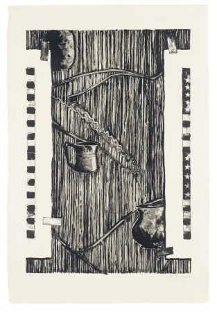 リトグラフ Johns - Ventriloquist