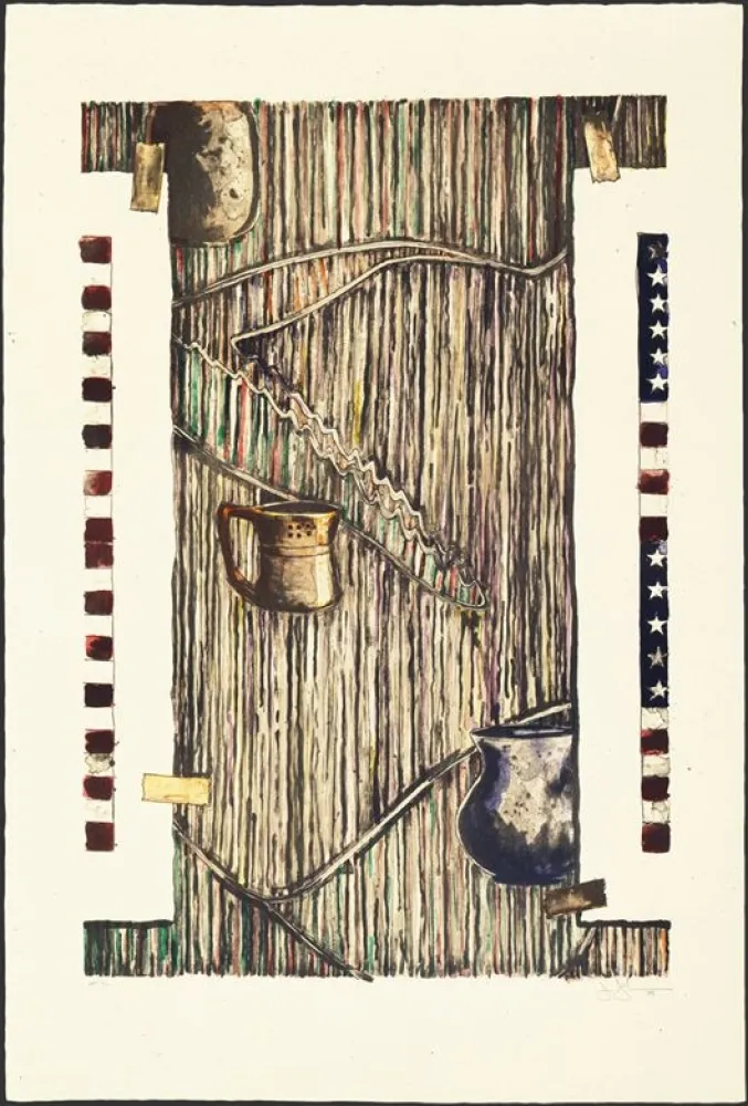 リトグラフ Johns - Ventriloquist (color)