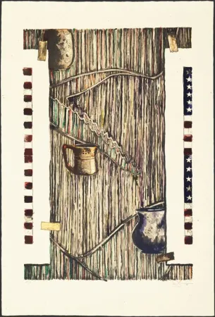 リトグラフ Johns - Ventriloquist (color)