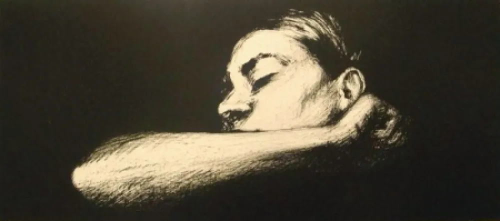 リトグラフ Joliet - Sommeil noir