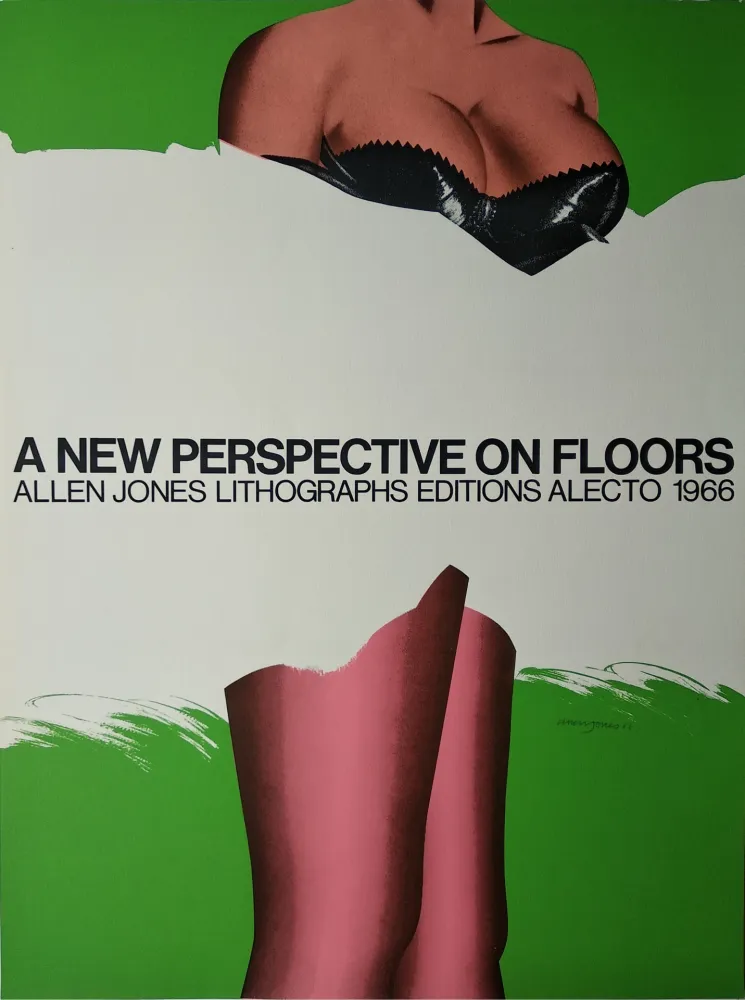 シルクスクリーン Jones -   „A new Perspective on Floors. Allen Jones Lithographs editions alecto 1966“.
