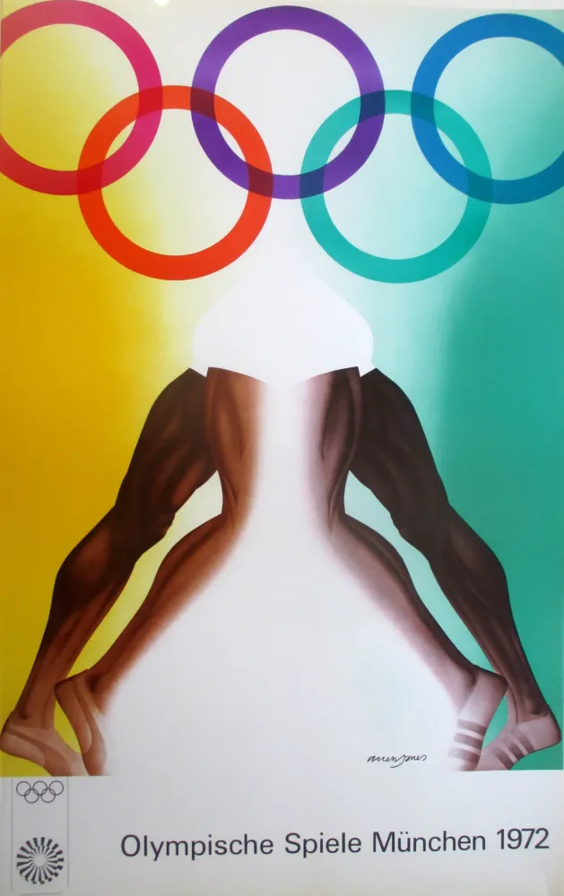 リトグラフ Jones - OL 1972 - original colour lithograph