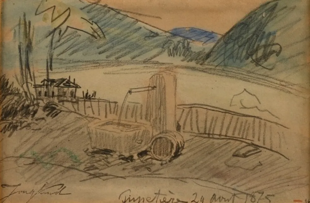 技術的なありません Jongkind - La Fontaine , Pupetières