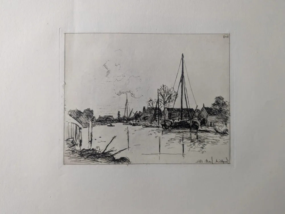 エッチング Jongkind - Le canal / The Canal