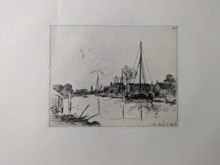 エッチング Jongkind - Le canal / The Canal