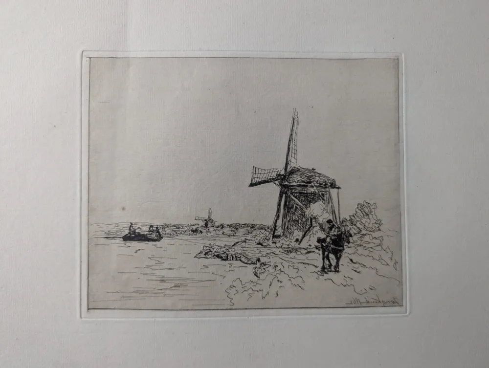 エッチング Jongkind - Le chemin de halage / The Towpath