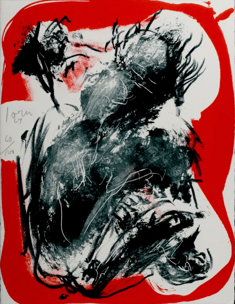 リトグラフ Jorn - Abstract Composition, 1967 - Hand-signed!