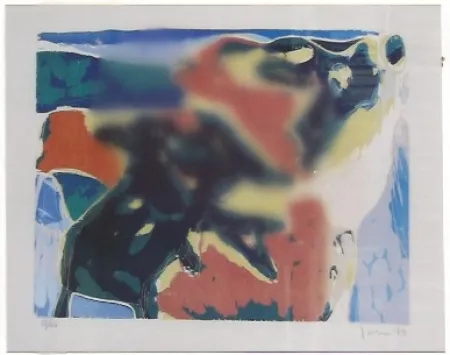 木版 Jorn - Cobra, composición (portafolio Cobra II)