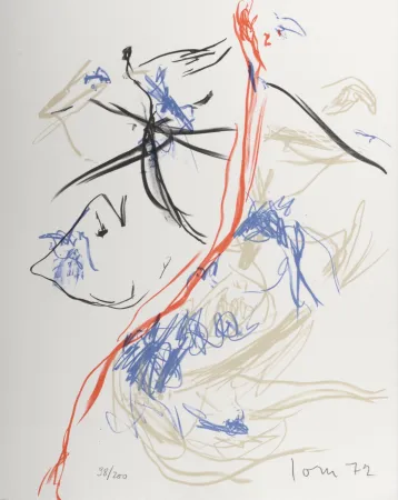 リトグラフ Jorn - Composition, 1972 - Hand-signed
