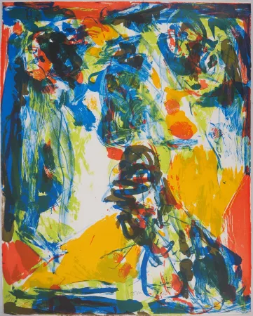 リトグラフ Jorn - Composition fauve