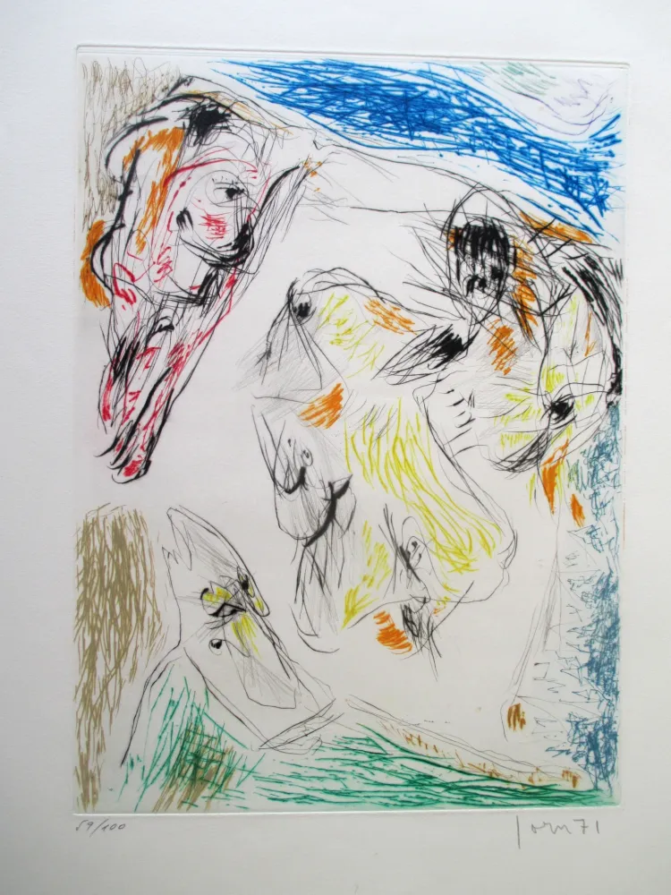 彫版 Jorn - Euclide coincé