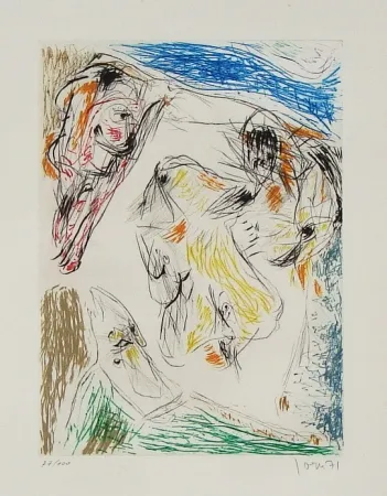 エッチングと　アクチアント Jorn - Euclide coincé