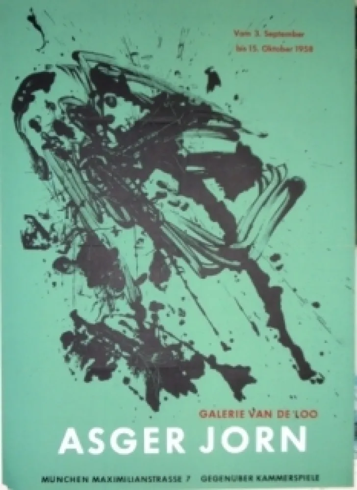 リトグラフ Jorn - Exposition Galerie VAN DE LOO 