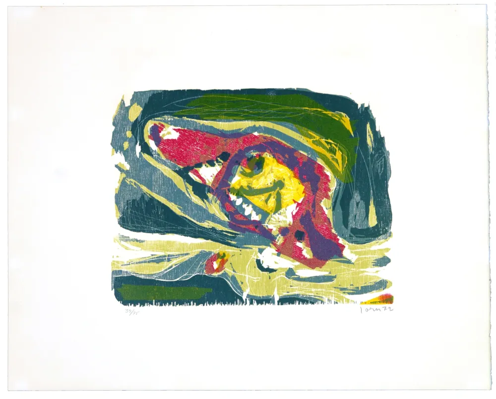 木版 Jorn - Fièvre quarte lune