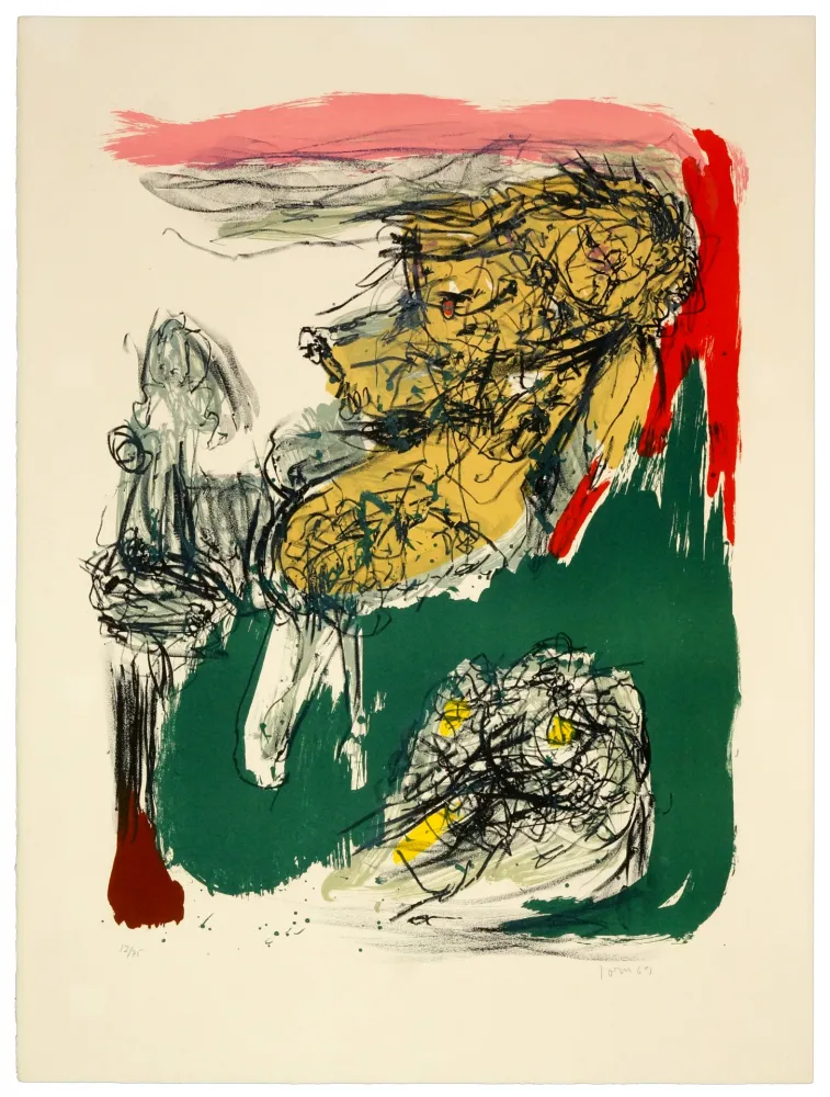 リトグラフ Jorn - Grand déménagement