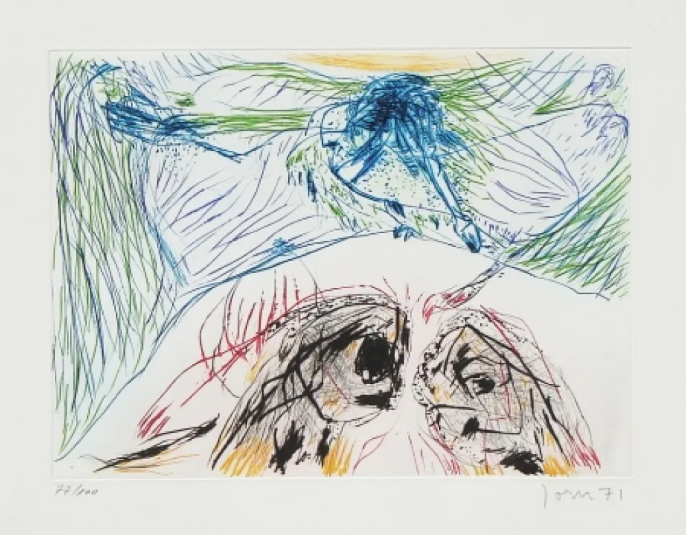 エッチングと　アクチアント Jorn - Hibou sortilège