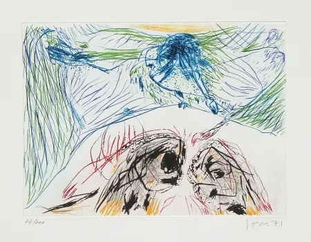 エッチングと　アクチアント Jorn - Hibou sortilège