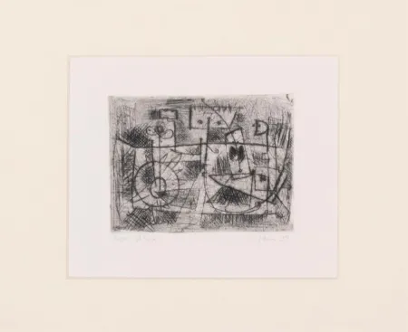 エッチング Jorn - La Tete Carrée