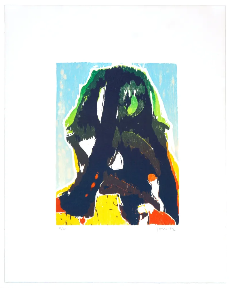 リトグラフ Jorn - Nasabois - La laie qui se croit un sphinx