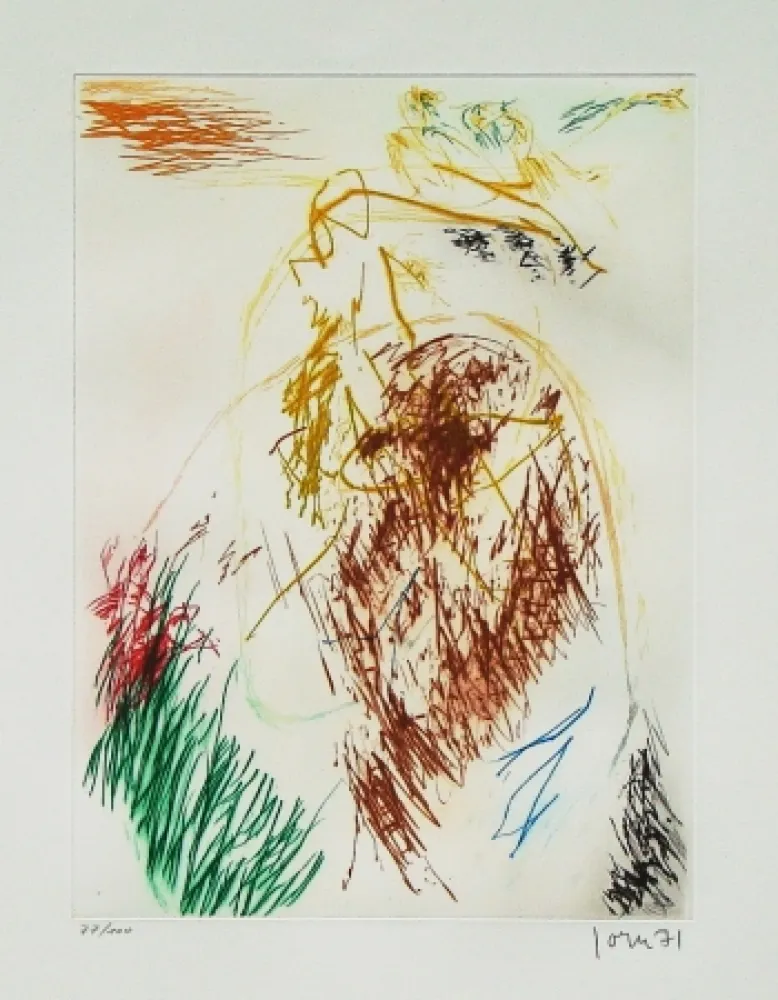 エッチングと　アクチアント Jorn - Pensées en l'air