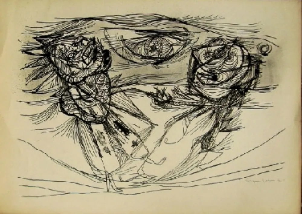 リトグラフ Jorn - Sans titre 