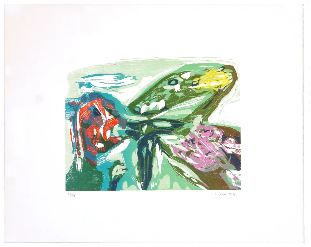 木版 Jorn - Survol du plaisir 