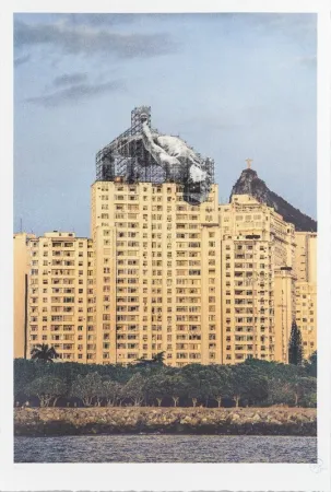 リトグラフ Jr - JR - Giants, Mohamed Younes Idriss from Sudan, Flamengo, Vertical, © Comité International Olympique, Rio de Janeiro, Brazil