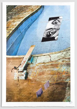 リトグラフ Jr - Swimming Pool, Intercontinental Hotel, Verticale, Monrovia, Liberia, 2008