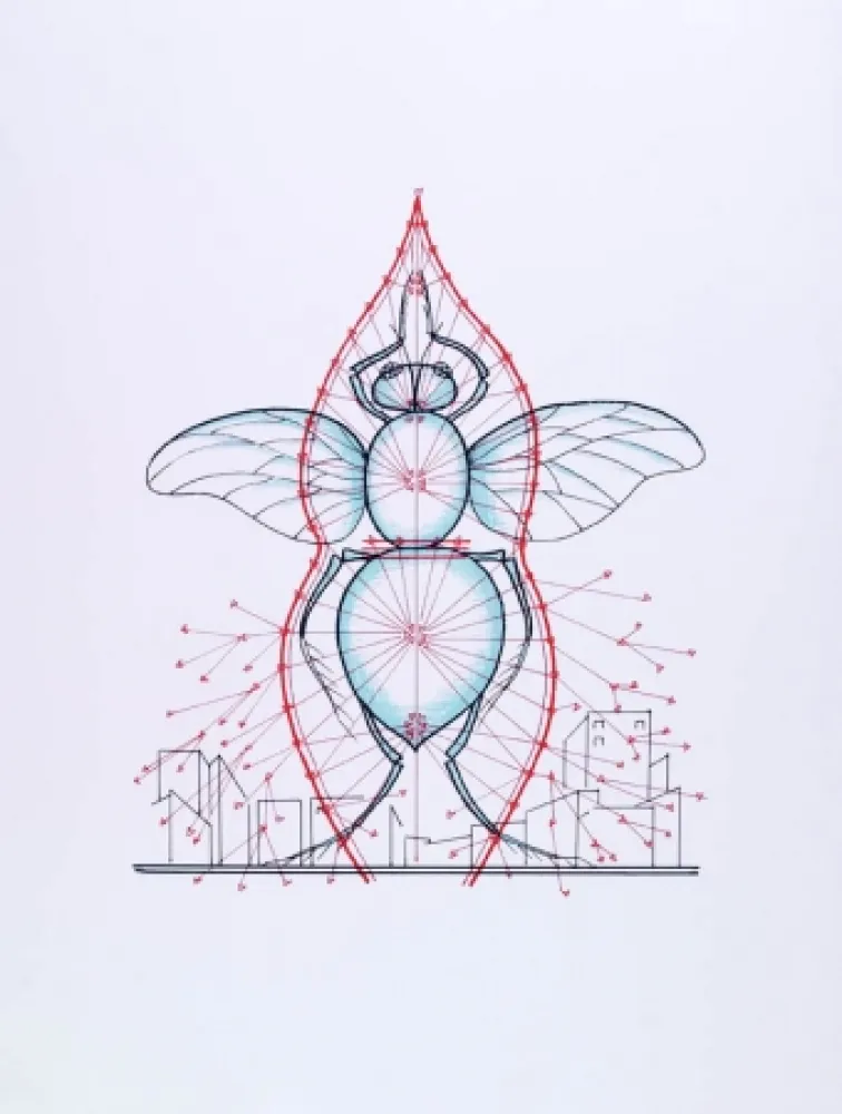 シルクスクリーン Kabakov - Untitled