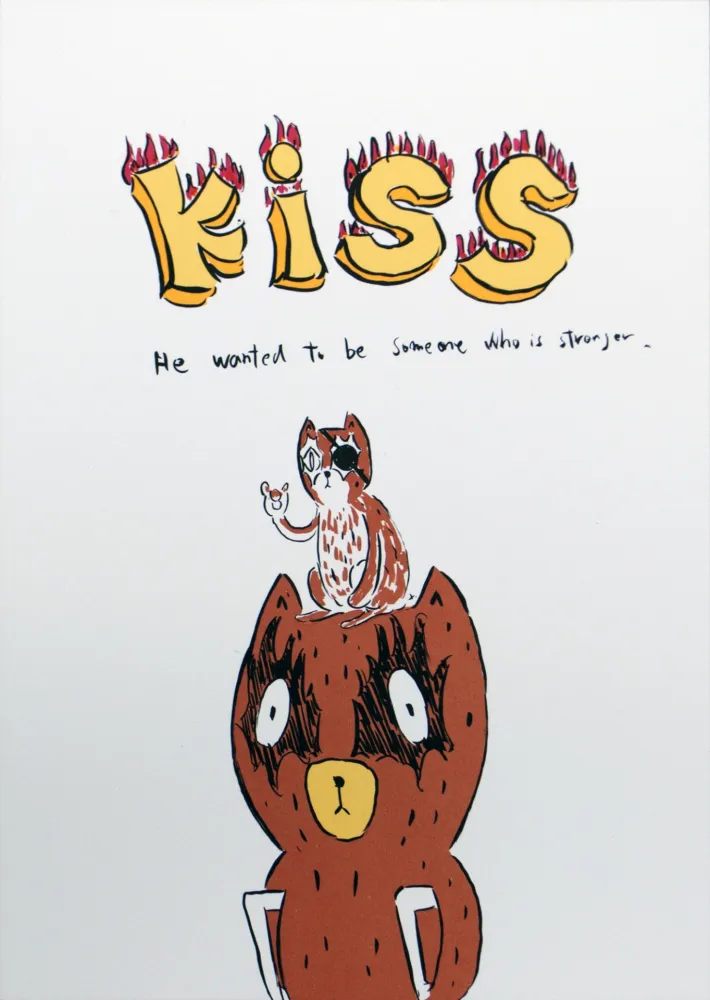 リトグラフ Kaga - Kumacchi wanted to be someone else