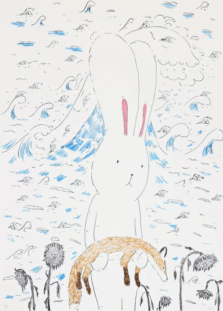 リトグラフ Kaga - Usacchi 2