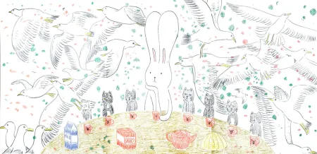 リトグラフ Kaga - Usacchi con gaviotas