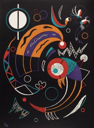 リトグラフ Kandinsky - Comètes