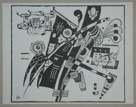 木版 Kandinsky - Composition from 1935