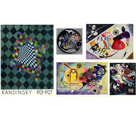 挿絵入り本 Kandinsky - DERRIÈRE LE MIROIR N° 118. KANDINSKY 1921-1927 avec 5 lithographies en couleurs (1960)