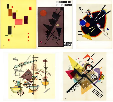 挿絵入り本 Kandinsky - Derrière le Miroir n° 60-61. KANDINSKY. Avec 5 lithographies en couleurs (1953).