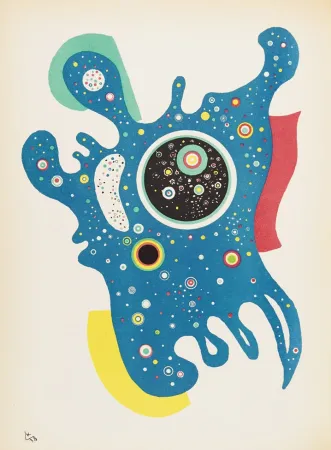 リトグラフ Kandinsky - Étoiles