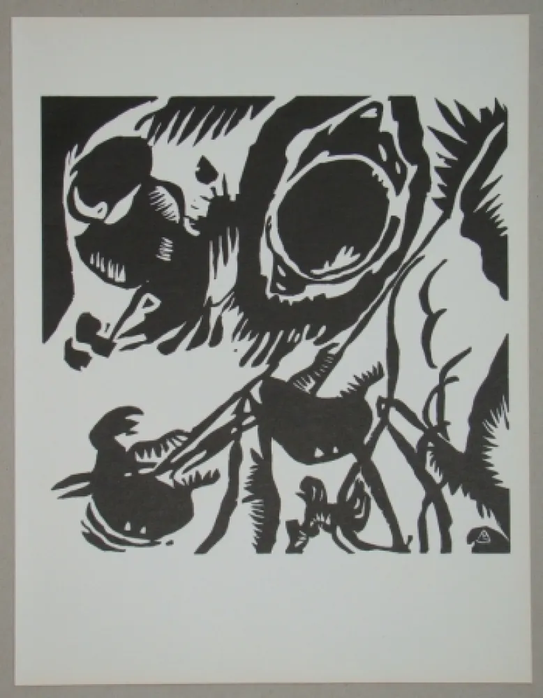 木版 Kandinsky - Garten der Liebe